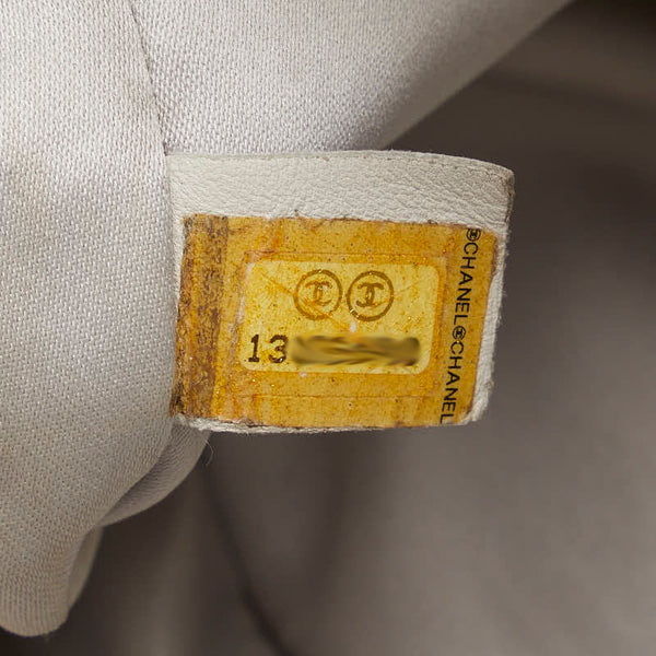 シャネル マトラッセ ココマーク ショルダーバッグ トートバッグ グレー レザー レディース CHANEL 【中古】