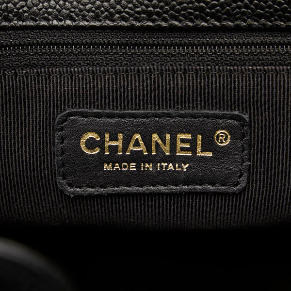 シャネル マトラッセ  PST トート ココマーク チェーン ショルダーバッグ ブラック ゴールド金具 キャビアスキン レディース CHANEL 【中古】