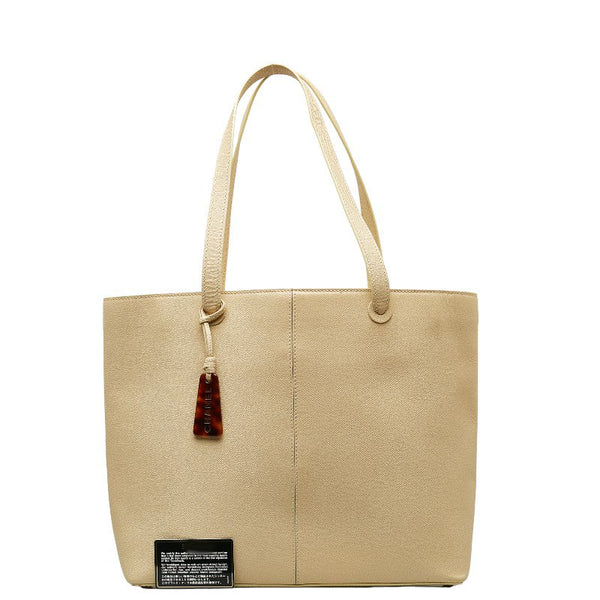 シャネル ハンドバッグ トートバッグ ベージュ キャビアスキン レディース CHANEL 【中古】