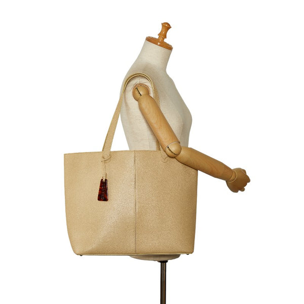 シャネル ハンドバッグ トートバッグ ベージュ キャビアスキン レディース CHANEL 【中古】