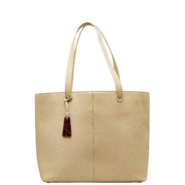 シャネル ハンドバッグ トートバッグ ベージュ キャビアスキン レディース CHANEL 【中古】