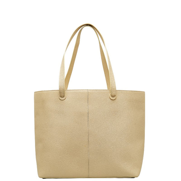 シャネル ハンドバッグ トートバッグ ベージュ キャビアスキン レディース CHANEL 【中古】