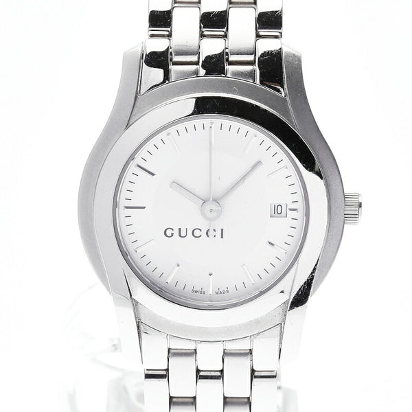 5500L ホワイト シルバー 腕時計 レディース クオーツ 中古