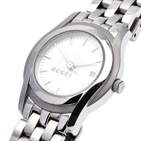 5500L ホワイト シルバー 腕時計 レディース クオーツ 中古