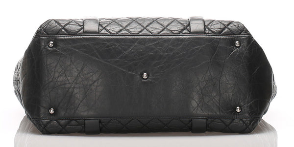 シャネル ブラック ラムスキン チェーン ショルダーバッグ レディース CHANEL 中古