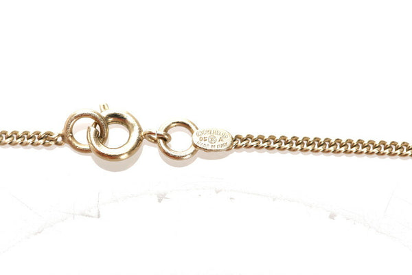 シャネル フェイクパール リボンモチーフ ピンク ゴールド メタル ネックレス レディース CHANEL 中古