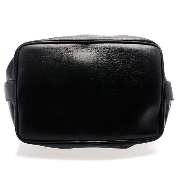 シャネル ブラック レザー チェーン ショルダーバッグ レディース CHANEL 中古