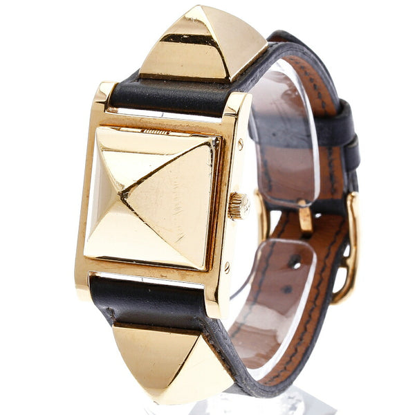 メドール ゴールド金具 〇Y刻印(1995年製) ホワイト文字盤 腕時計 レディース クオーツ 中古