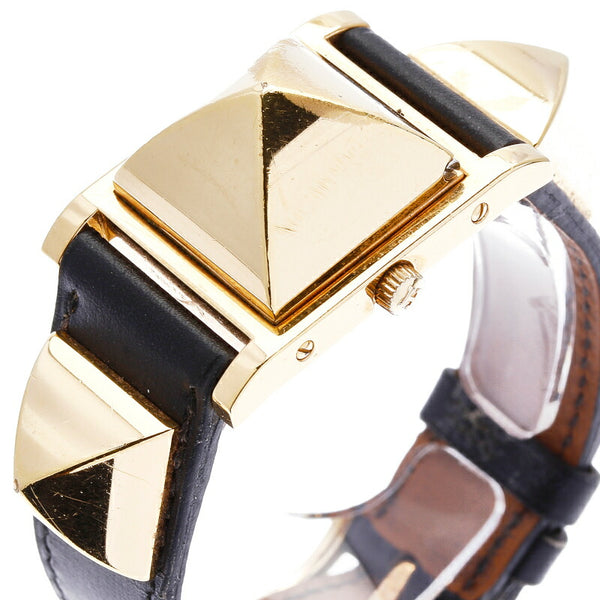 メドール ゴールド金具 〇Y刻印(1995年製) ホワイト文字盤 腕時計 レディース クオーツ 中古