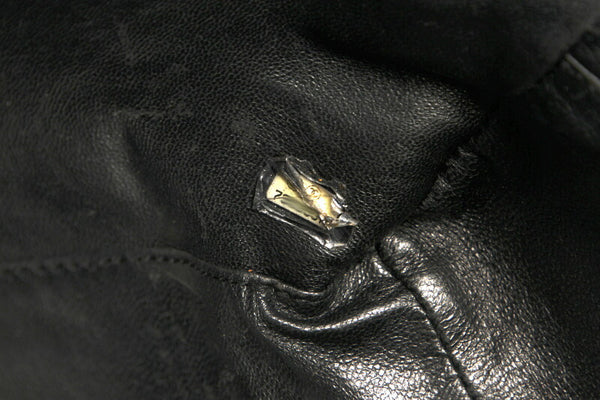 シャネル ベージュ ブラック キャンバス エナメル ボストンバッグ レディース CHANEL 中古