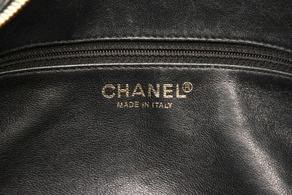 シャネル ベージュ ブラック キャンバス エナメル ボストンバッグ レディース CHANEL 中古