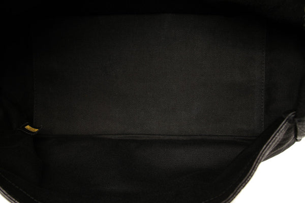 シャネル ブラック  レザー ショルダーバッグ レディース CHANEL 中古