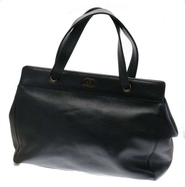 シャネル ブラック レザー ハンドバッグ ショルダーバッグ 2WAY レディース CHANEL 中古