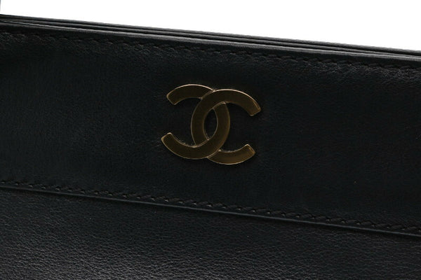 シャネル ブラック レザー ハンドバッグ ショルダーバッグ 2WAY レディース CHANEL 中古