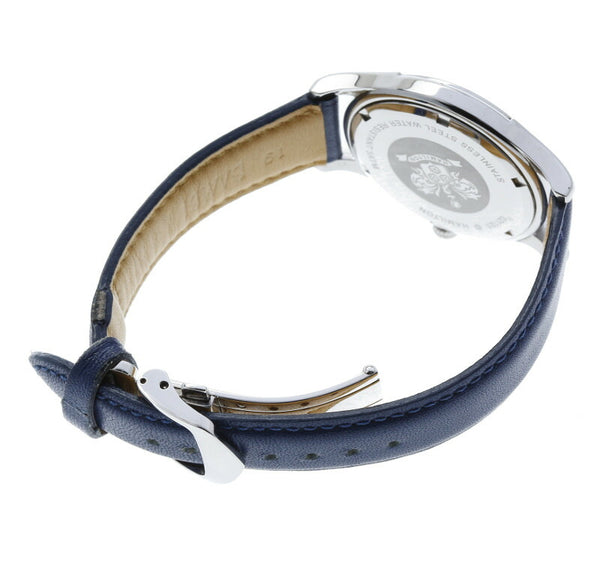 21120 ネイビー シルバー文字盤 腕時計 メンズ クオーツ 中古