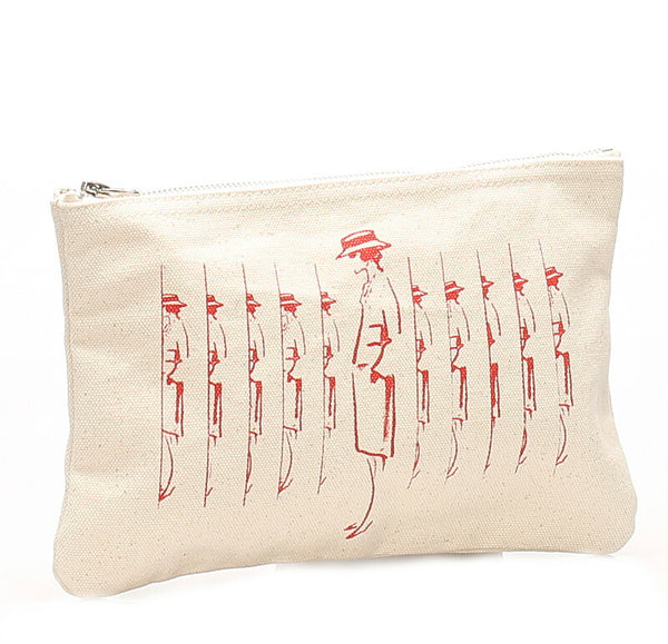 シャネル ノベルティ アイボリー キャンバス アクセサリーポーチ レディース CHANEL 中古