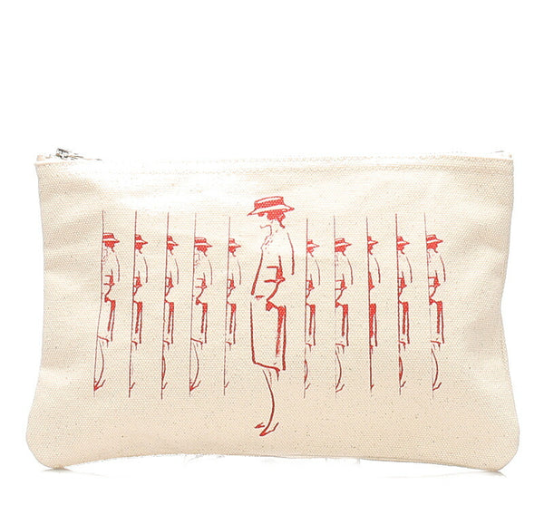 シャネル ノベルティ アイボリー キャンバス アクセサリーポーチ レディース CHANEL 中古