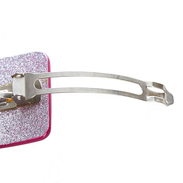 シャネル ピンク プラスチック ココマーク ラメ ヘアアクセサリー レディース CHANEL 【中古】