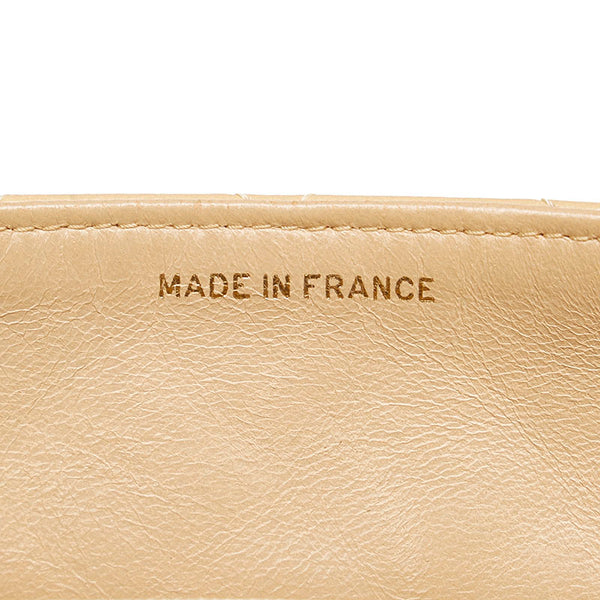 シャネル マトラッセ  ヴィンテージ ココマーク  ベージュ  ラムスキン チェーン ショルダーバッグ レディース CHANEL 【中古】