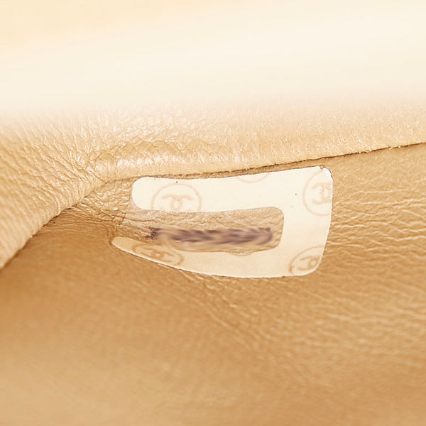 シャネル マトラッセ  ヴィンテージ ココマーク  ベージュ  ラムスキン チェーン ショルダーバッグ レディース CHANEL 【中古】