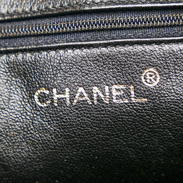 シャネル マトラッセ  ココマーク タッセル 斜め掛け チェーン ショルダーバッグ ブラック ラムスキン レディース CHANEL 【中古】