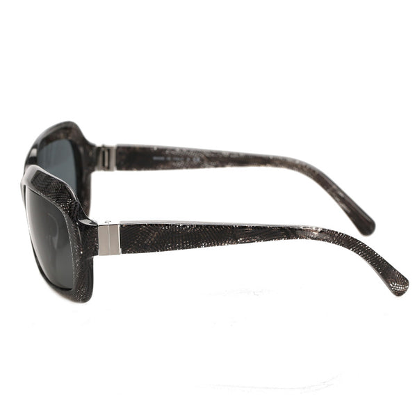 シャネル ブラック プラスチック メタル サングラス ユニセックス CHANEL 中古