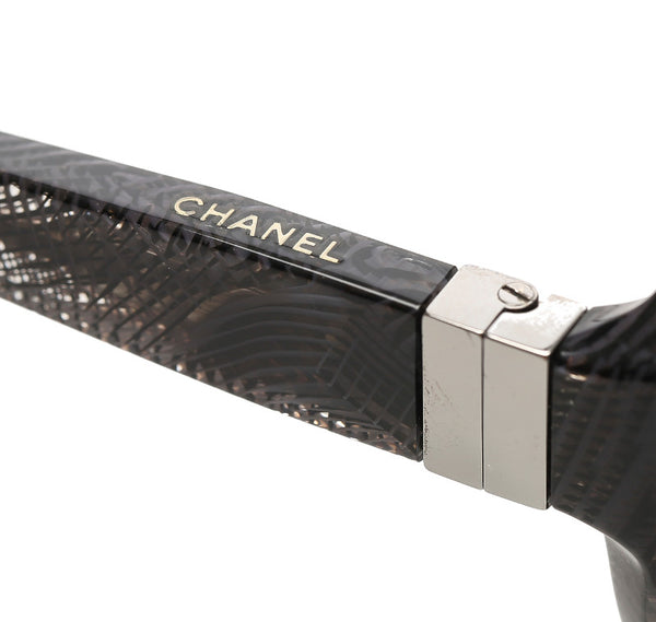 シャネル ブラック プラスチック メタル サングラス ユニセックス CHANEL 中古