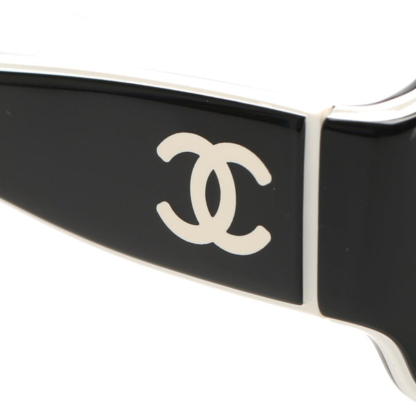 シャネル ブラック プラスチック サングラス レディース CHANEL 中古