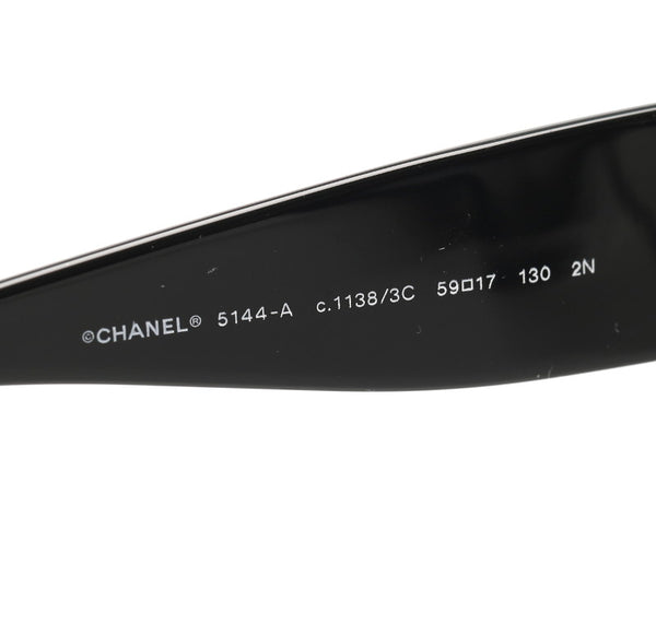 シャネル ブラック プラスチック サングラス レディース CHANEL 中古