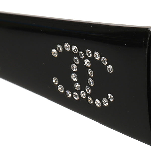 シャネル ブラック プラスチック サングラス ユニセックス CHANEL 中古