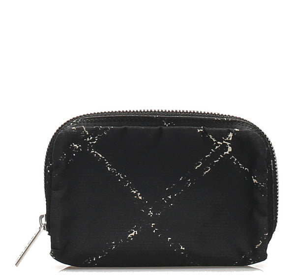 シャネル ブラック ナイロン ポーチ レディース CHANEL 中古