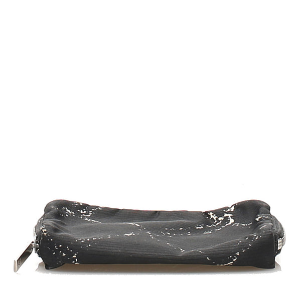 シャネル ブラック ナイロン ポーチ レディース CHANEL 中古