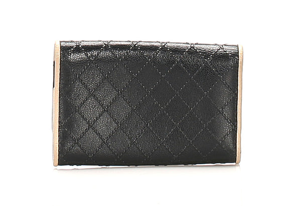 シャネル ビコローレ ブラック レザー キーケース レディース CHANEL 中古