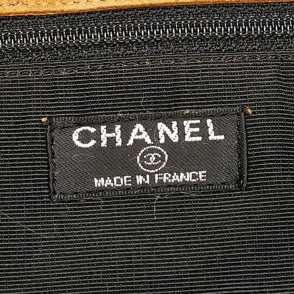 シャネル パッチワーク  ショルダーバッグ ベージュ スウェード レディース CHANEL 【中古】