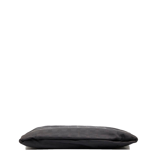 シャネル ニュートラベルライン トートバッグ ブラック ナイロン レザー レディース CHANEL 【中古】