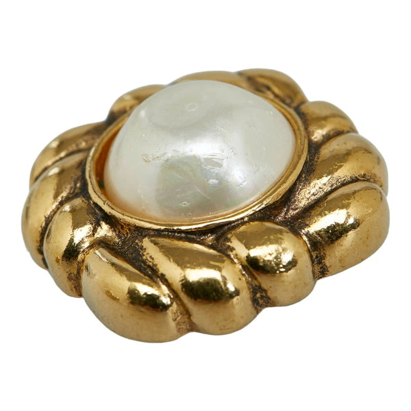 シャネル フェイクパール イヤリング ゴールド メッキ レディース CHANEL 【中古】