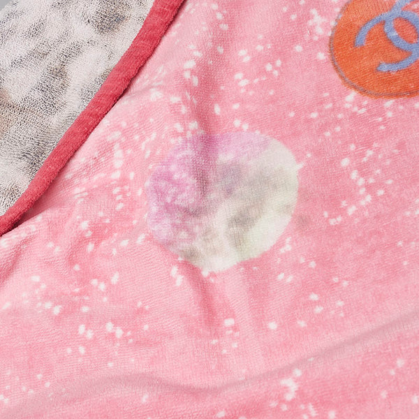 シャネル ビーチマット ブランケット タオル ピンク コットン レディース CHANEL 【中古】