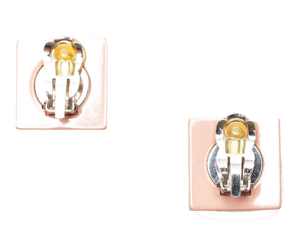 シャネル ハート ピンク プラスチック ラインストーン イヤリング レディース CHANEL 中古