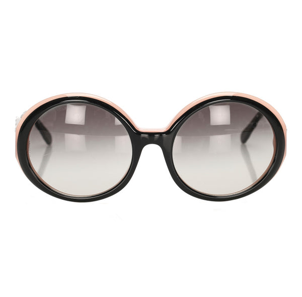 シャネル ブラック ピンク プラスチック サングラス レディース CHANEL 中古