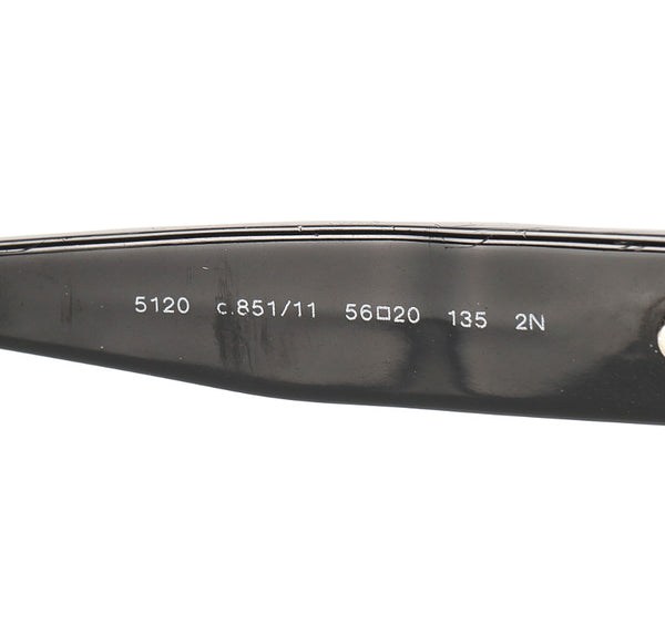 シャネル ブラック ピンク プラスチック サングラス レディース CHANEL 中古