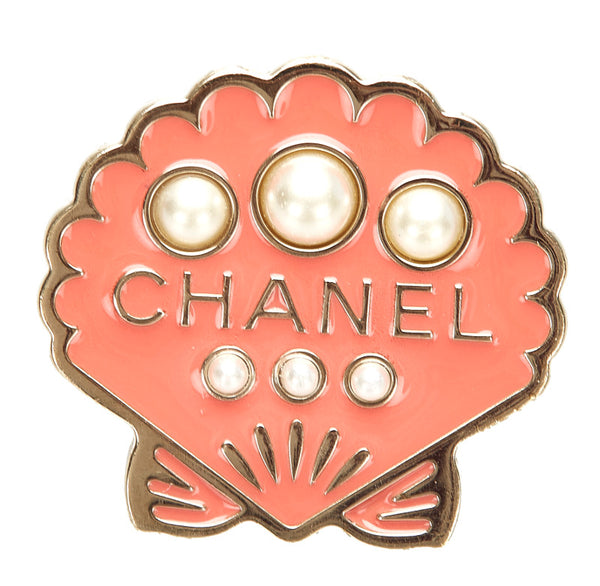 シャネル ピンク メッキ ブローチ レディース CHANEL 中古