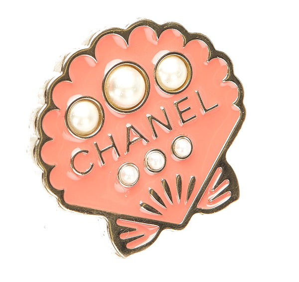 シャネル ピンク メッキ ブローチ レディース CHANEL 中古