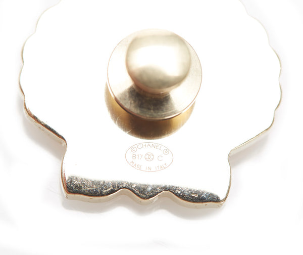 シャネル ピンク メッキ ブローチ レディース CHANEL 中古