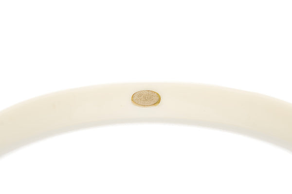 シャネル ブラック ホワイト プラスチック メッキ ブレスレット レディース CHANEL 中古