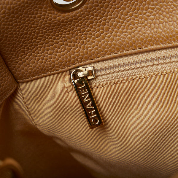 シャネル マトラッセ ココマーク PST トート チェーンショルダーバッグ ベージュ レザー レディース CHANEL 【中古】