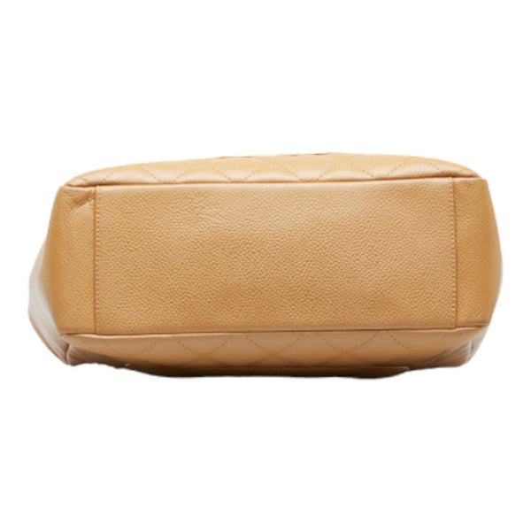 シャネル マトラッセ ココマーク PST トート チェーンショルダーバッグ ベージュ レザー レディース CHANEL 【中古】