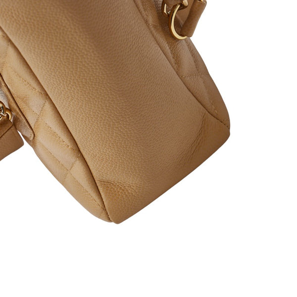 シャネル マトラッセ ココマーク PST トート チェーンショルダーバッグ ベージュ レザー レディース CHANEL 【中古】