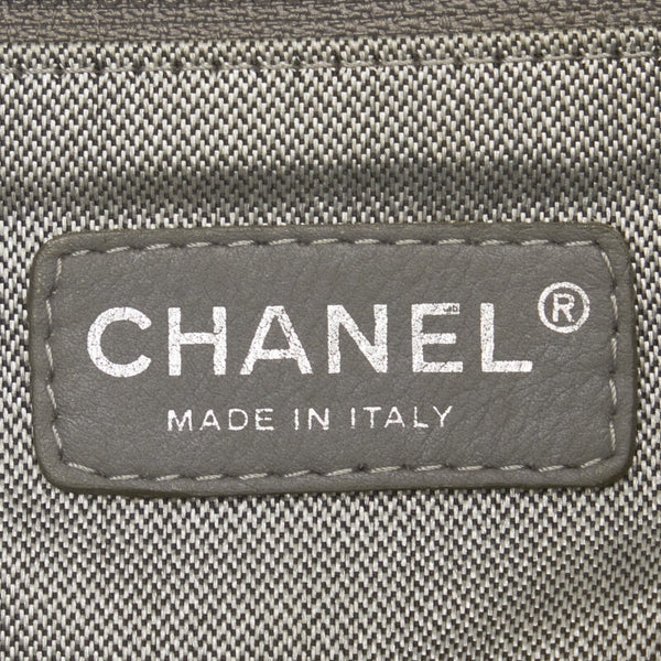 シャネル ニューマドモアゼル シルバー金具 ココマーク チェーン トートバッグ ショルダーバッグ ブラック レザー ビニール レディース CHANEL 【中古】