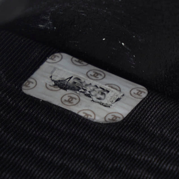 シャネル ビコローレ ダブルホック ココマーク 二つ折り財布 ブラック ラムスキン レディース CHANEL 【中古】