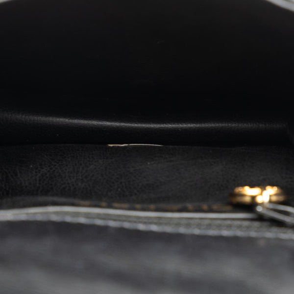 シャネル マトラッセ ココマーク ゴールド金具 ボディバッグ ウエストバッグ ブラック ラムスキン レディース CHANEL 【中古】